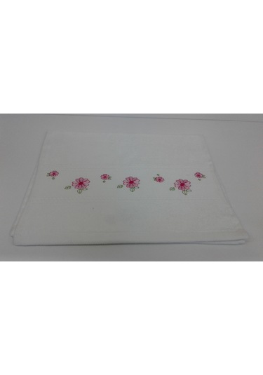 Soley Gardenya Nakışlı Mutfak Havlusu 6 Lı Pembe