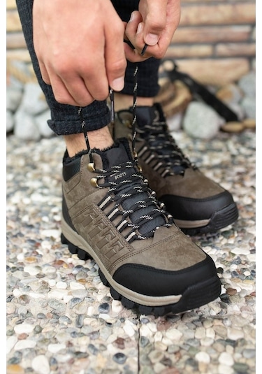 Moda Ayakkabı 5103 Erkek Günlük Kürklü Bot Ayakkabı