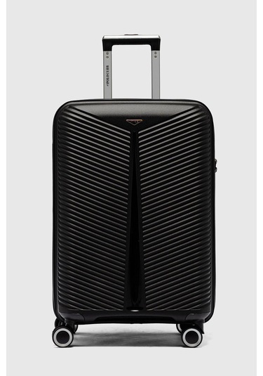 My-pp Bilbao Tekerlekli Kırılmaz Valiz 3'lü Set Bavul Siyah-85