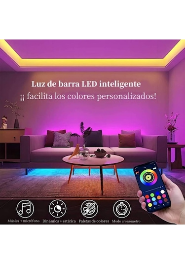 Reedark 20m Bluetooth Rgb Led Şerit Işığı 2x10m , Müzik Senkronizasyonlu, Renkli, Esnek, 12v Güvenli, Ev Dekoru Partileri İçin Diğer