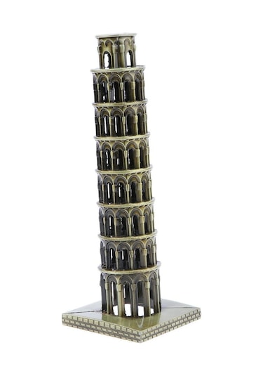 Homyl Vintage Metal Modeli İtalya Pisa Kulesi Bronz Heykeli Ev Tarif Edildiği Gibi