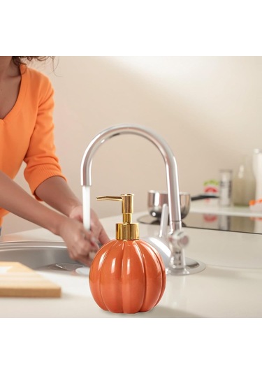 Tenfowee Halloween Balkabaklı Sabunluk, Altın Pompalı Seramik Sabun Dispanseri, Mutfak Ve Banyo İçin Yeniden Doldurulabilir Sabunluk Diğer Tenfowee Halloween Balkabaklı Sabunluk, Altın Pompalı Seramik Sabun Dispanseri, Mutfak Ve Banyo İçin Yeniden Doldurulabilir Sabunluk Diğer