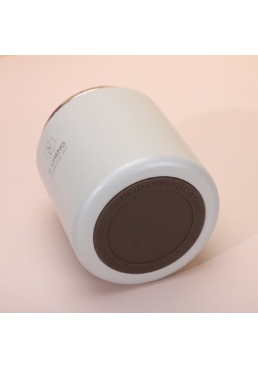 Tuomeng 316 Paslanmaz Çelik İns Tarzı Öğrenci Güveç Kabı Taşınabilir Termos Kova Pembe