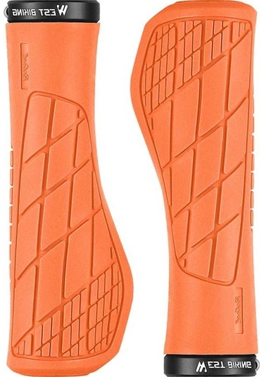 Artfulabode Yumuşak Turuncu Şok Silikon Saplı Mtb Kaymaz Tutuşlu Ergonomik Emici Çift Bisiklet Gidon Turuncu