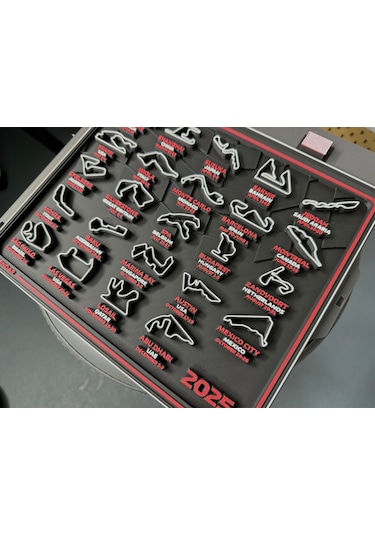 F1 Formula 1 2025 Pist Haritası Yarış Tutkunlarına Özel Dekoratif Tablo