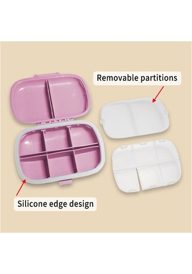 Bölmeli Ilaçlık, Ilaç Kutusu, Hap Kutusu, Hap Kutusu, Ilaçlık, Haftalık Ilaçlık, Hap Dispense Seyahat Ilaç Kutusu, 7 Kutu 44718932