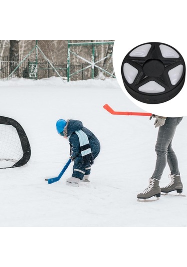 Homyl Buz Hokeyi Topu Açık Hava Yedek Oyun Sporları Siyah Siyah