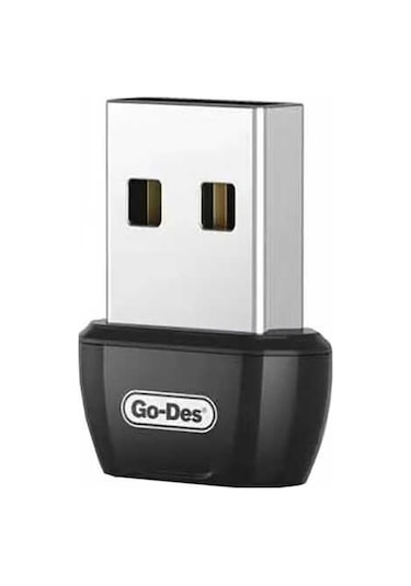 Go Des GD-BT113 USB Bluetooth Adaptör V5.0 2.4 GHz 3 Mbps Aktarım Hızı - ZORE-220694 Siyah
