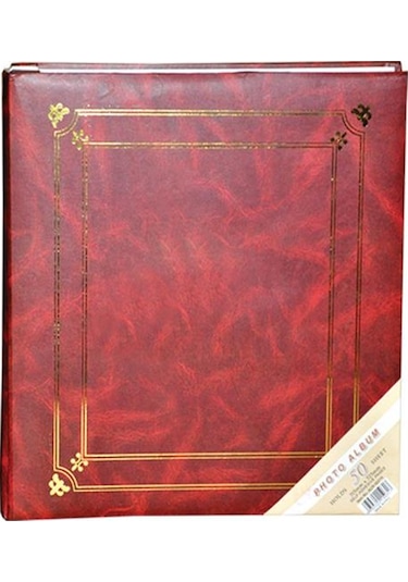 Rabsev 50 Yaprak ( 100 Sayfa ) 315x325mm Ciltbezli Yapıştırmalı Fotoğraf Albümü RS50315-B