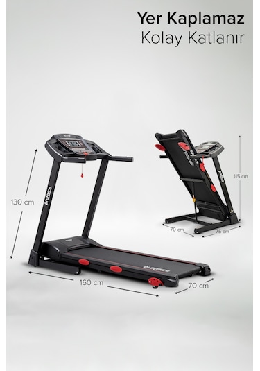 Proforce Optimum Koşu Bandı 2.5 Hp Led Gösterge 0 - 14 Km/S Hız Kolay Kurulum