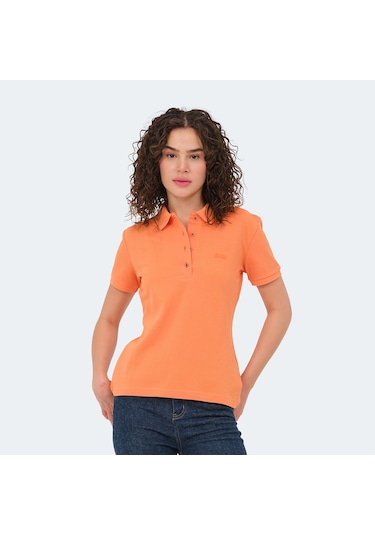 Slazenger VERA I Kadın Polo Yaka Turuncu Tişört