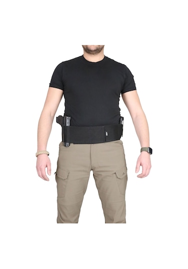 Black Grips Özel Petek Dokuma Premium Korse Tabanca Kılıfı // Siyah Siyah