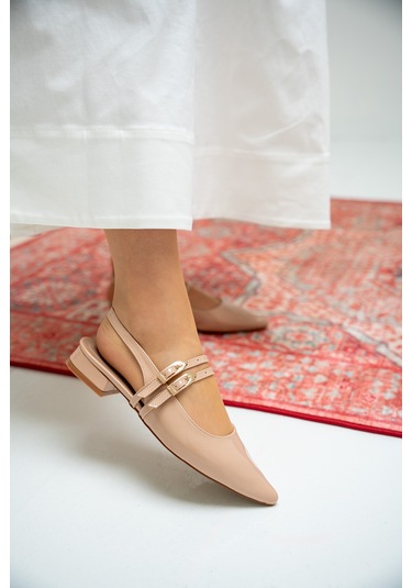 Holly Çift Toka Detaylı Babet Nude