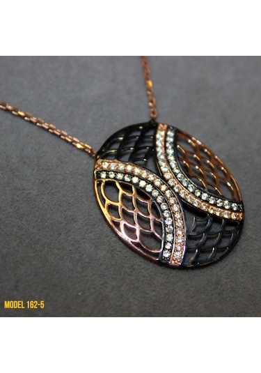 Osmanlı Motif Oval Kolye (407400118)