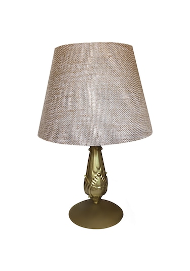 Ahenk Abajur Keten Altın