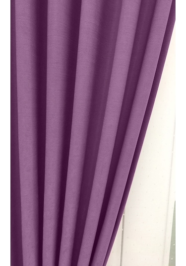 Taç Soft Mor Fon Perde Mor