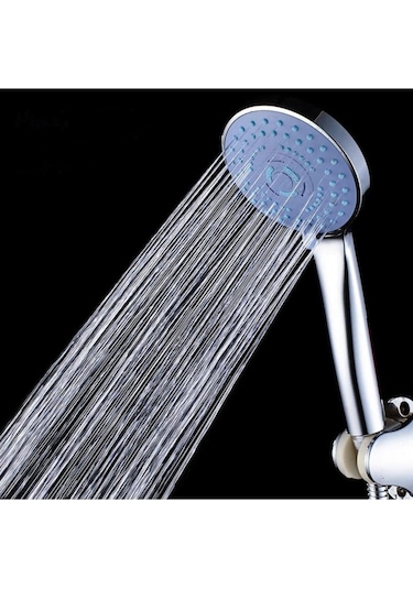 Darun 3 Fonksiyonlu Krom Kaplı Duş Seti - Su Tasarruflu Yağmur Siyah