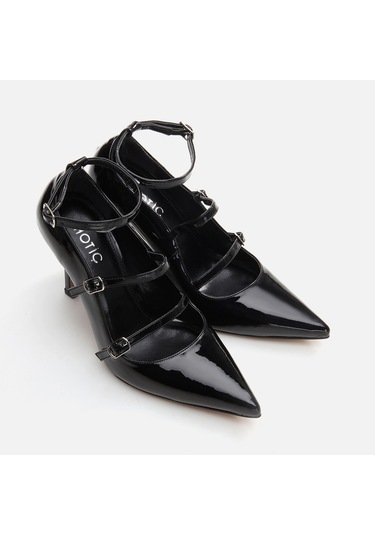 Hotiç Mary Jane Siyah Kadın Kalın Topuk 01ayh294970a100 Siyah