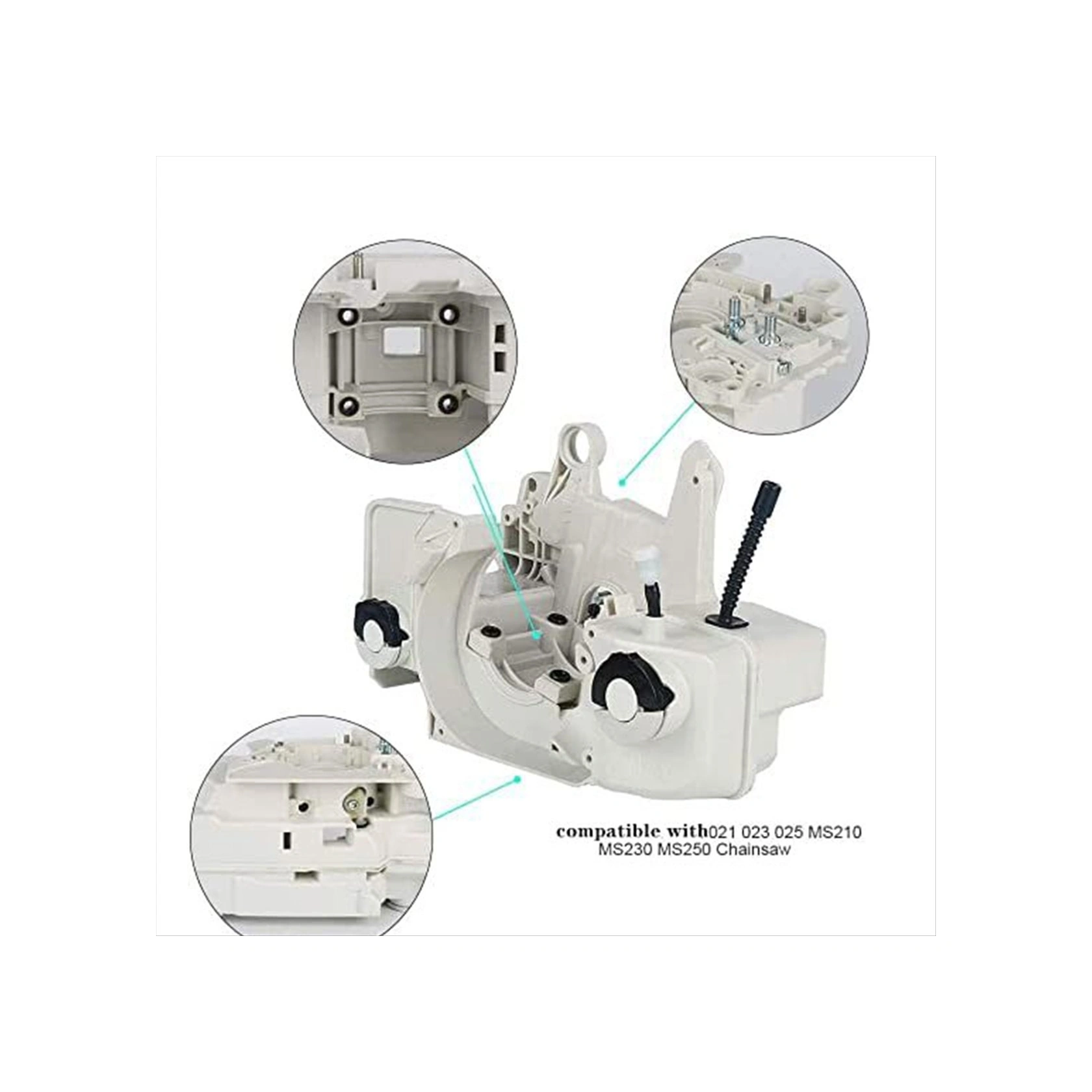 Xurunkeji Stıhl 021 023 025 Ms210 Ms230 Ms250 Çim Biçme Makinesi İçin Motorlu Testere Karter Parçaları Motor Muhafazası Yakıt Deposu Aksesuarları