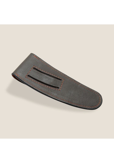 Deejo Kamp 37g Belt Leather Sheath, Mocca Gri