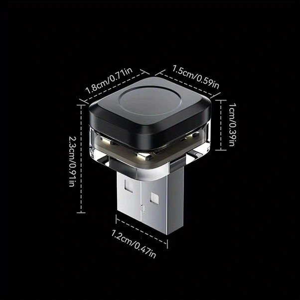 Trendooze Turcoshop11 2 Adet Kırmızı Mini Usb Led Araç İçi Lamba