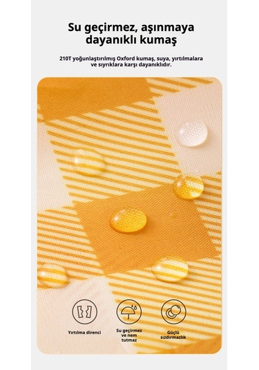 Snapbuy Desenli Şişme Koltuk, Baş Destekli Tek Kişilik Hava Yatağı, Kamp Ve Açık Hava Etkinlikleri İçin Taşınabilir Sarı