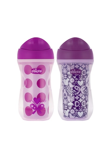 Chicco Isı Yalıtımlı Aktif Bardak 266 ML 14 Ay+ Kız Mor