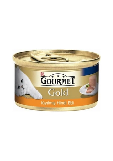 Purina Gourmet Gold Kıyılmış Hindi Etli Konserve Yetişkin Kedi Maması 24 x 85 G