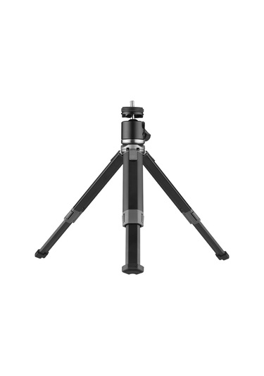 Wezone Alüminyum Masaüstü Tripod + Çift Kullanimli Soğuk Ayaklı Kafa - 4 Bölmeli Yükseklik Ayarı, 360 Döner, 3kg Yük Taşıma Kapasitesi Gümüş