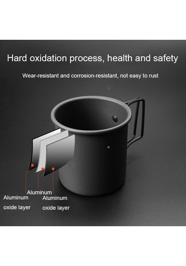 Sones Hk280 300ml Açık Kamp Katlanır Su Bardağı Taşınabilir Alüminyum Alaşımlı Bardak, Renk: Gümüş Çok Renkli