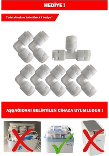 Sulook Ihlas Aura Cebilon Plus Uyumlu Su Arıtma Cihazı 12 Inç Inline 5'li Membranlı Filtre Seti