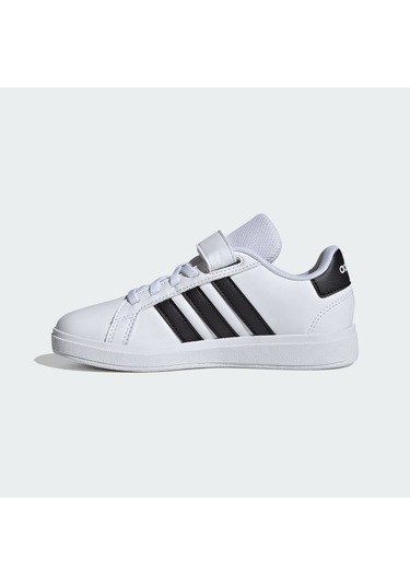 Ftwwht/cblack/ftwwht Adidas Çocuk Tenis Ayakkabı Grand Court 2.0 El Ih5529 Beyaz
