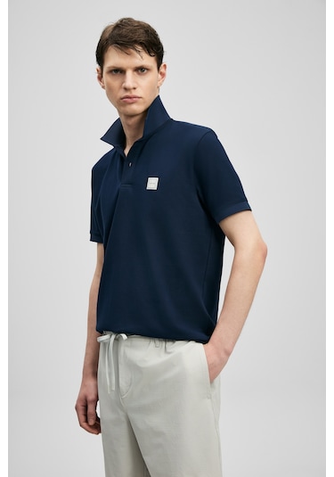 Lufian Carter Smart Erkek Polo Tişört Lacivert Lacivert 111040233100200 Lacivert