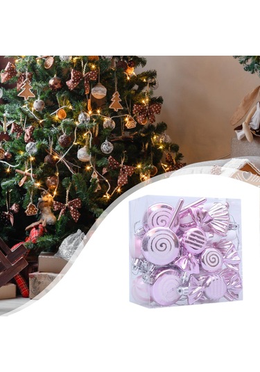 Suntek 18 Adet Yılbaşı Topu Süsleri Ev Kutlamaları Ve Açık Kutu 13,5x7x13,5 Cm