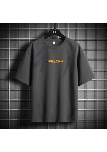 Erkek Kısa Kollu Tişört, 6886 Koyu Gri Diğer