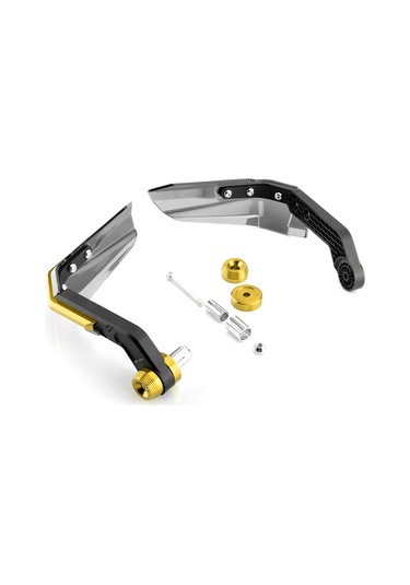 Wezone Motosiklet Ve Elektrikli Bisikletler İçin Cnc Paslanmaz Çelik Gold Anodize Korumalı Ön Kol Muhafızı