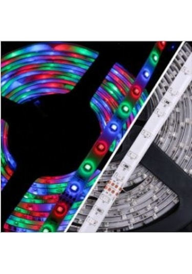 Alles Tek Çipli Silikonlu Rgb Şerit Led (5 Metre Animasyonsuz)
