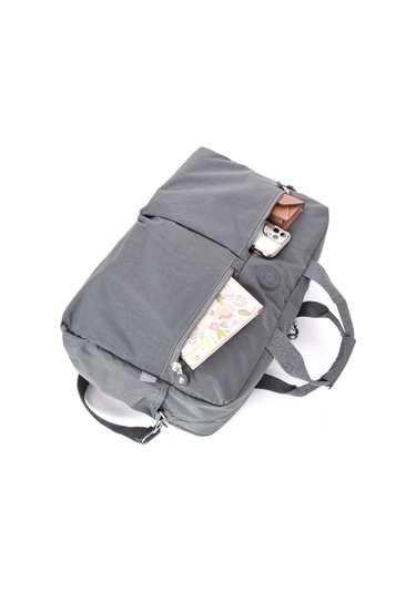 Seyehat Spor Çantası Kabin Boy Valiz 45 35 Cm Omuz Ve Çapraz Askılı Hafif Klinkır Çanta Su İtici Gri