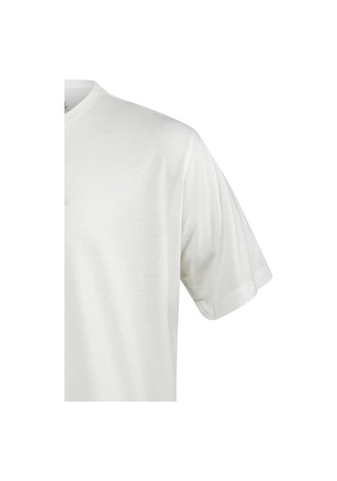 2as Axel Erkek Bisiklet Yaka T-shırt Beyaz