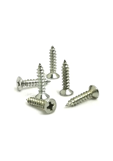 Klips, Menteşe, Ayak, Ağaç, Sunta Vidası 3x13 Mm - Nikel 100 Adet