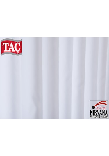 Taç 1.Sınıf Kaliteli Lüx Beyaz Güneşlik Perde - Her Ölçüde - Beyaz