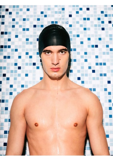 Volnitel'no Yüzme İçin Silikon Bone, Siyah, Beden 52-60 355062953 Siyah