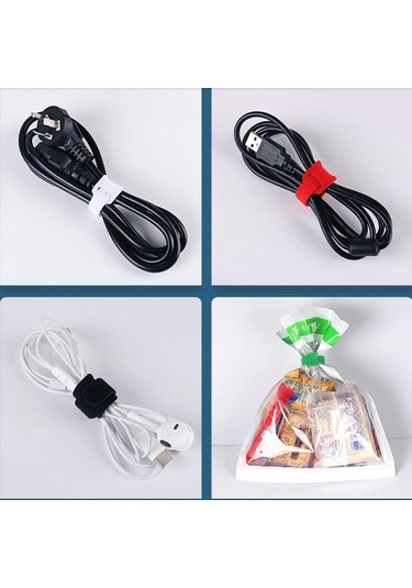 Geeksen Yeşil Nilon Bant Kordon Organizatörü - 12x150mm, Tekrarlı Kullanım, Ev/ofis Kablo Sıkma Bağlantı Aracı