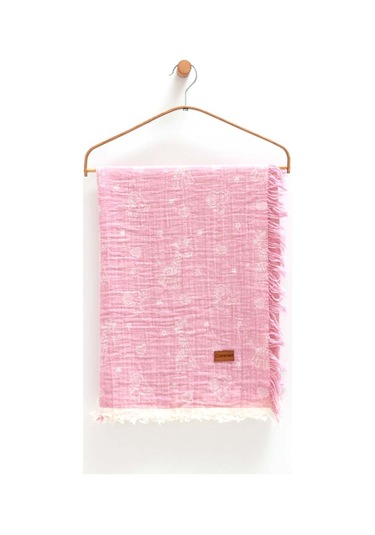 Caramell Bebek Müslin Battaniye 100x120 CM Btu1977 Pembe