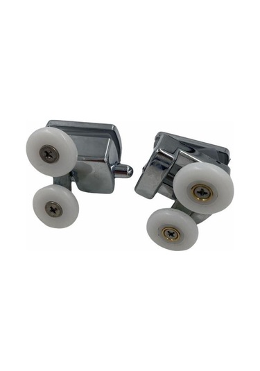 Cam Duşakabin Tekeri 6 Mm Camlar İçin Alt Üst İçin Beyaz - Krom
