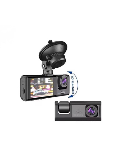 3 Kameralı 2.0 Hd Ekran Araç İç - Dış Kayıt Kamerası