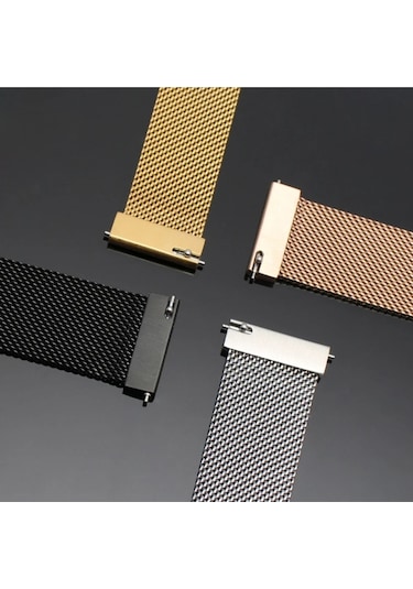 Samsung Uyumlu Galaxy Watch 6 40 Mm Mıknatıslı Metal Hasır Kordon