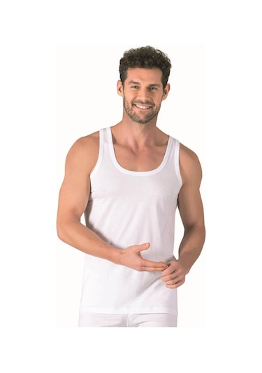 Özkan Underwear Özkan Erkek Penye Atlet 11407 Beyaz
