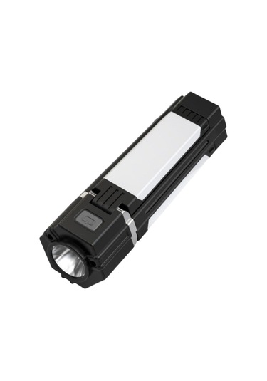 Jian Fan Güçlü Işıklı El Feneri Kamp Lambası Acil Katlandır Kamp Lambası Siyah