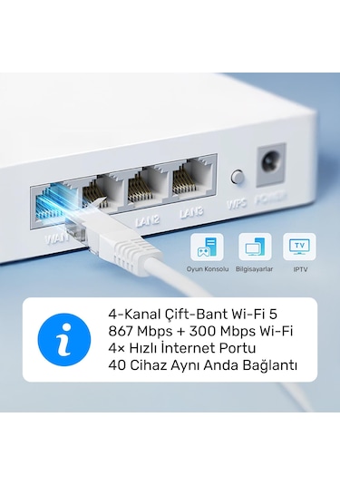 Cudy WR1200E 5 GHz 867 Mbps Wi-Fi Router